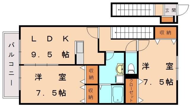 リバティーハウスの物件間取画像