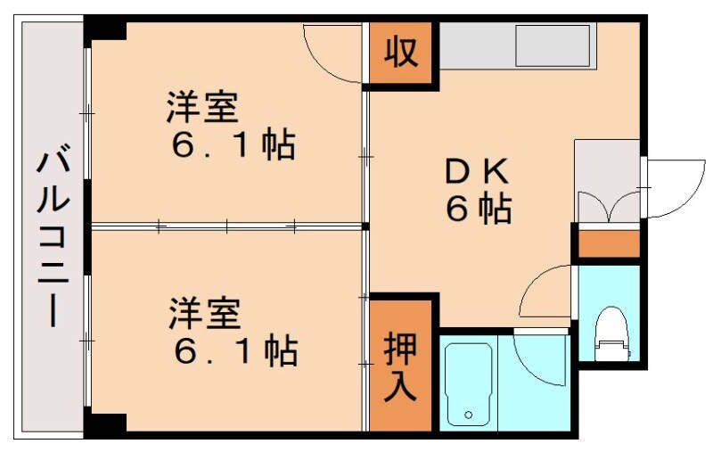 東山ビルの物件間取画像