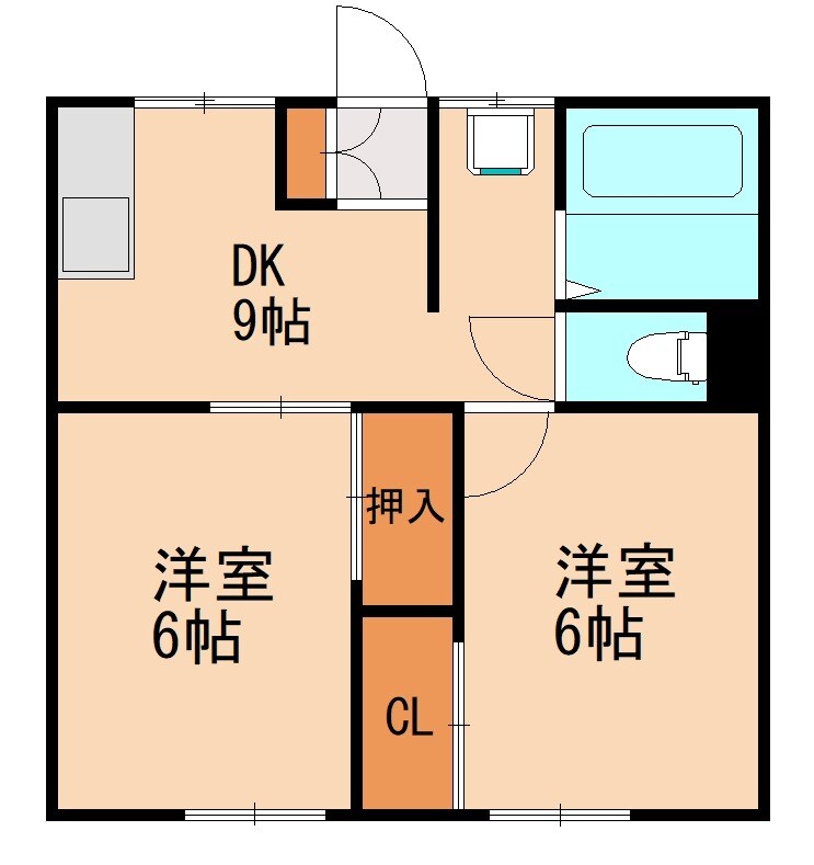 コーポ浦田の物件間取画像