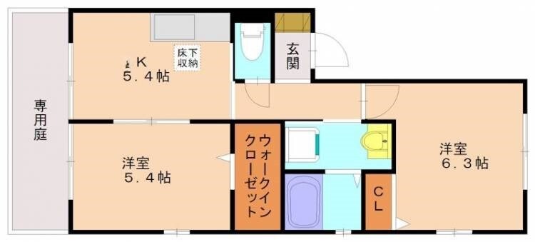 シャーメゾン弥永Aの物件間取画像