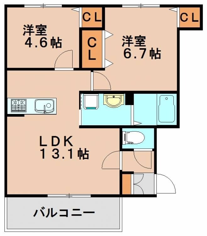グランテラス春日の物件間取画像
