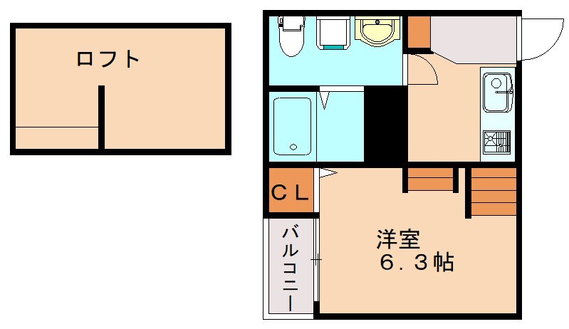 Avanti今宿の物件間取画像