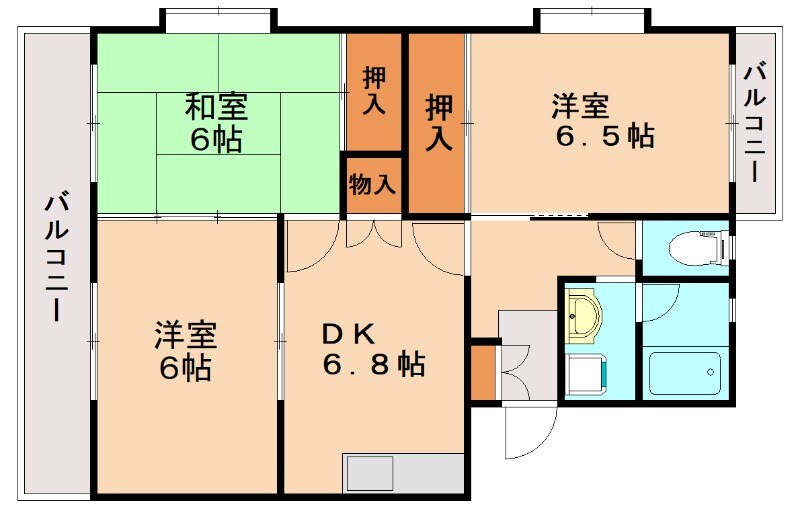 アーバンハイツ渡辺の物件間取画像
