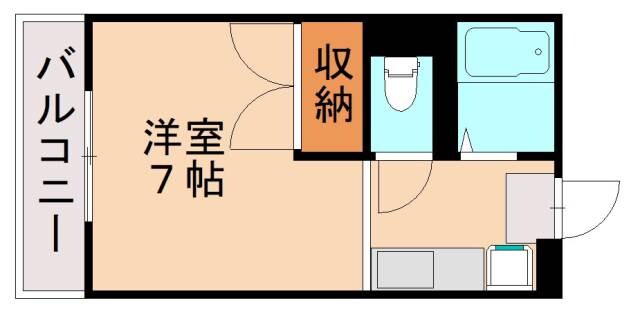 レオパレス赤間の物件間取画像