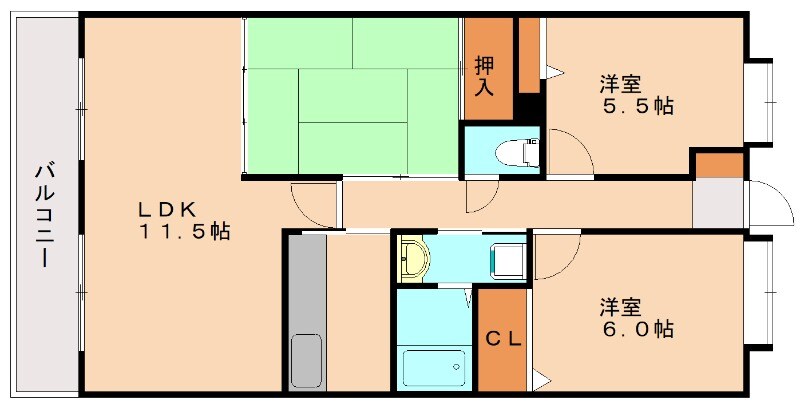 シャングリラ内浜の物件間取画像