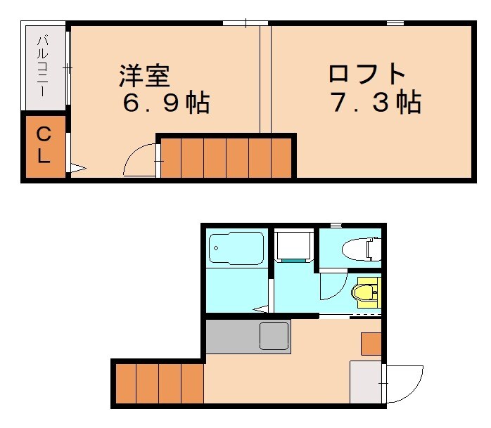 コスモ九大南の物件間取画像