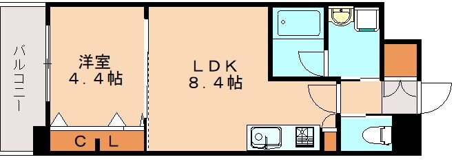 グランフォーレラグゼ箱崎の物件間取画像