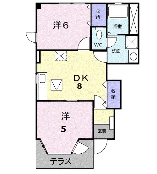 プチ・ショコラAの物件間取画像