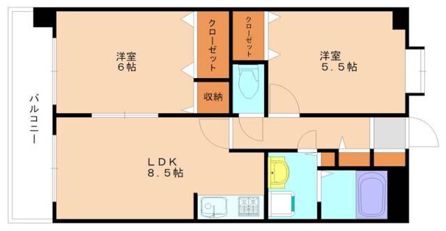 パークアベニュー自由ヶ丘の物件間取画像