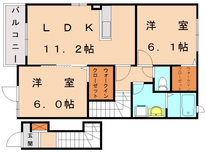 ハーモニー　メゾンの物件間取画像