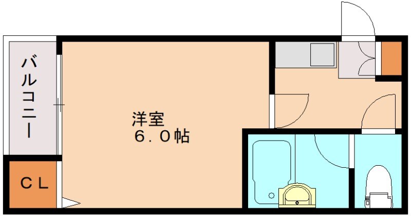ドルチェ室見Ⅰの物件間取画像