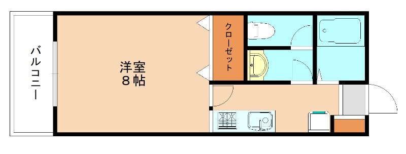 教育大前駅 徒歩6分 1階の物件間取画像