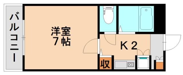 フローラル若林の物件間取画像