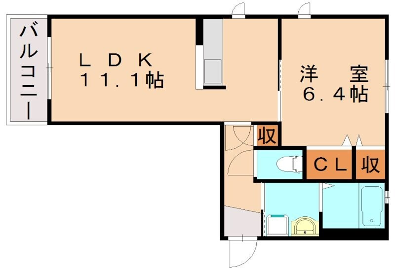 花みずき弐番館の物件間取画像