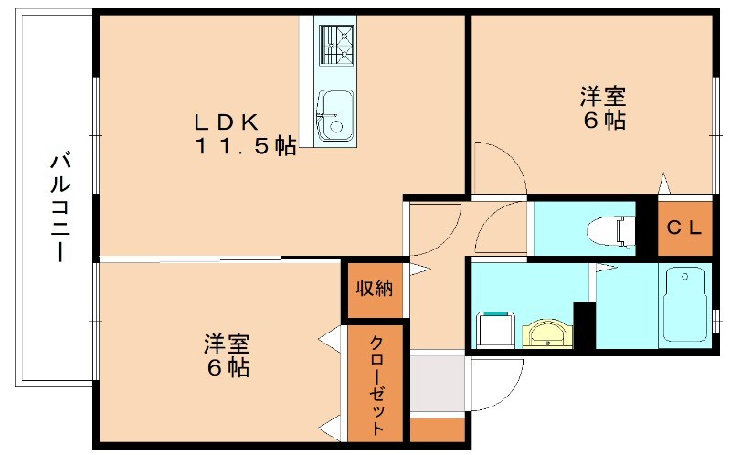 ウィルモアーベの物件間取画像