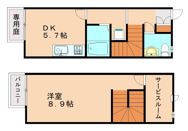 吉塚駅 徒歩9分 1階の物件間取画像