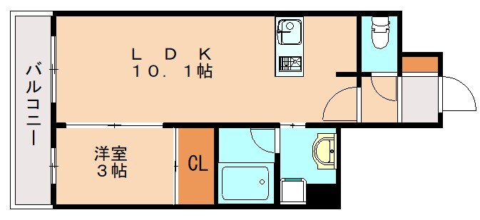 グランフォーレ西新ヒルズの物件間取画像