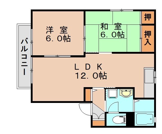ソレイユ博多南の物件間取画像