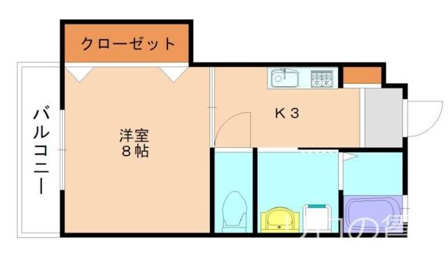 コーポ日の里壱番館の物件間取画像