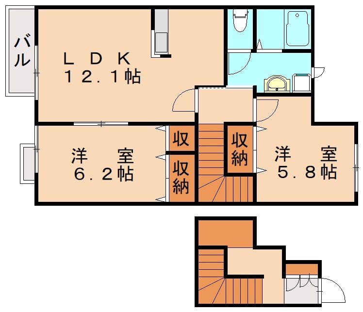 スカイヴィレッジ　Ｂの物件間取画像
