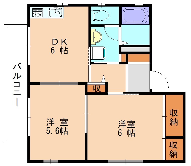 シャーメゾン福間 Aの物件間取画像
