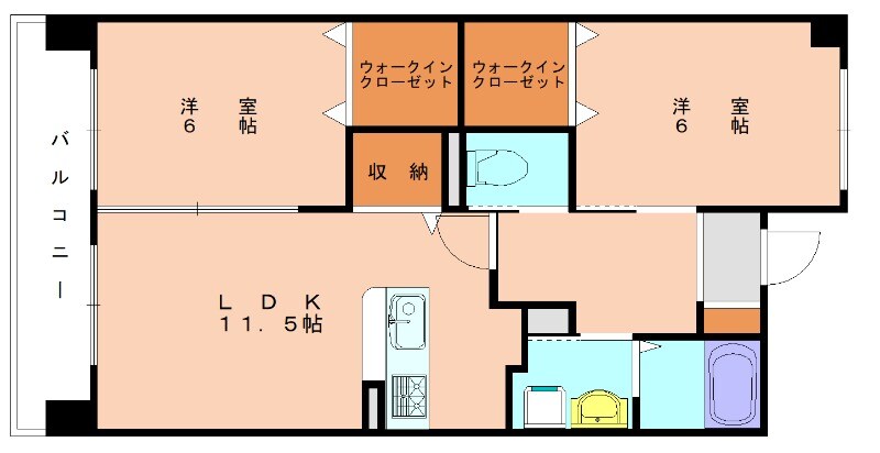 ホクリマンションIの物件間取画像