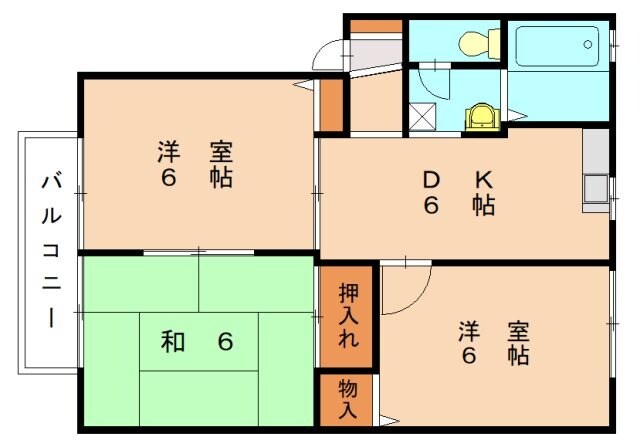 フレグランスよしだAの物件間取画像
