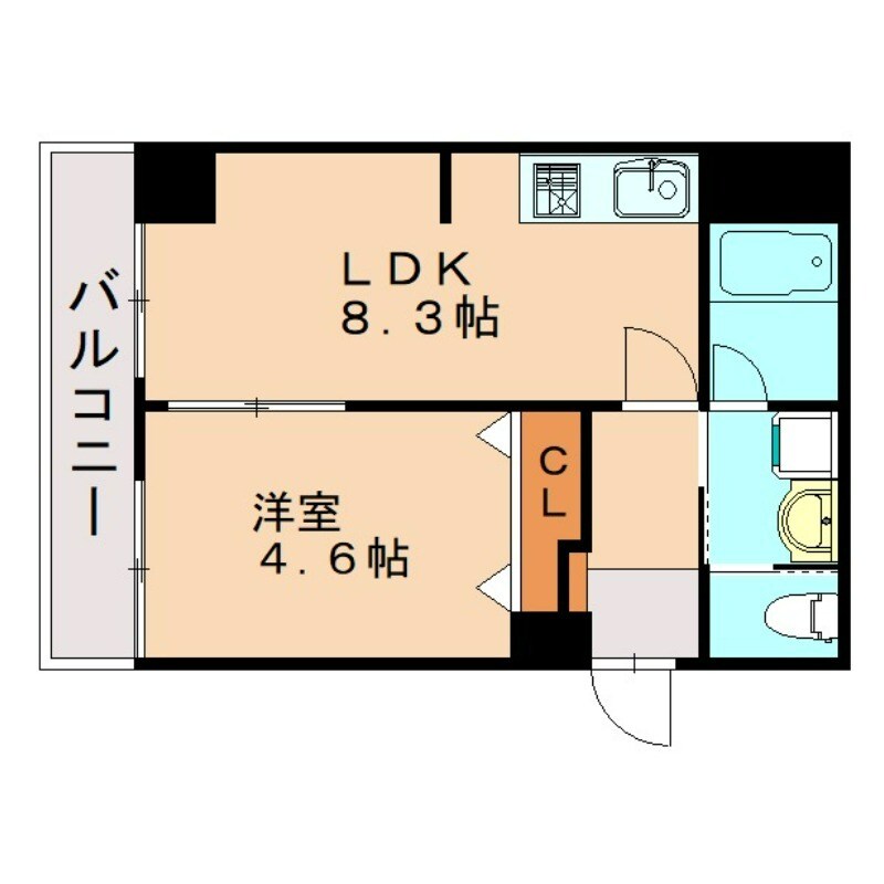井尻駅 徒歩16分 8階の物件間取画像