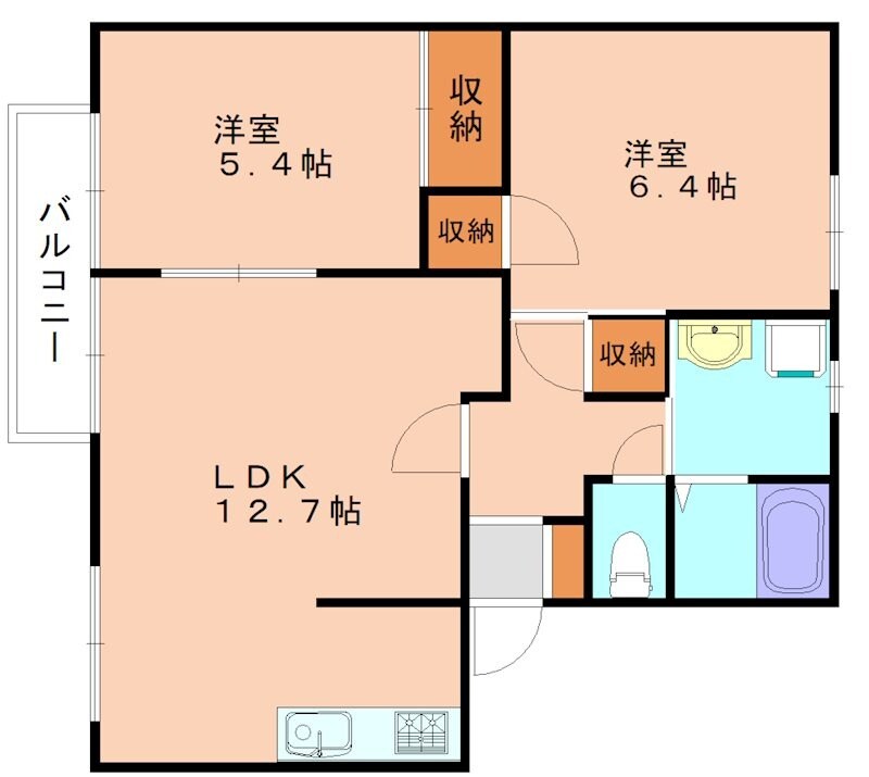 フレグランス高平Cの物件間取画像