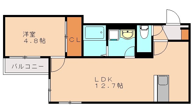 Gracia西新の物件間取画像