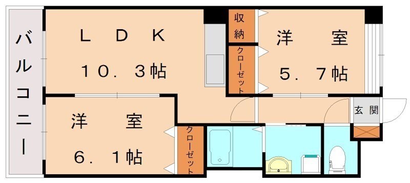 セントフィールドの物件間取画像