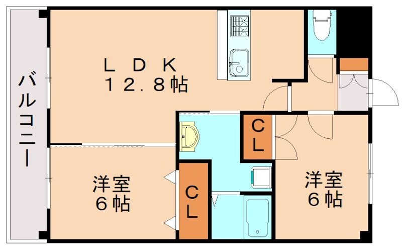 マイキャッスル杉坂の物件間取画像