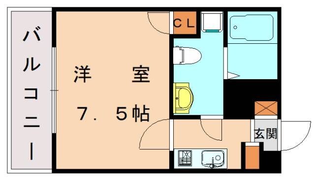 ウイングコート花見の物件間取画像