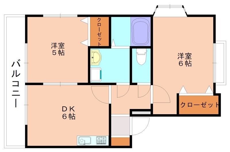 谷山 徒歩10分 1階の物件間取画像