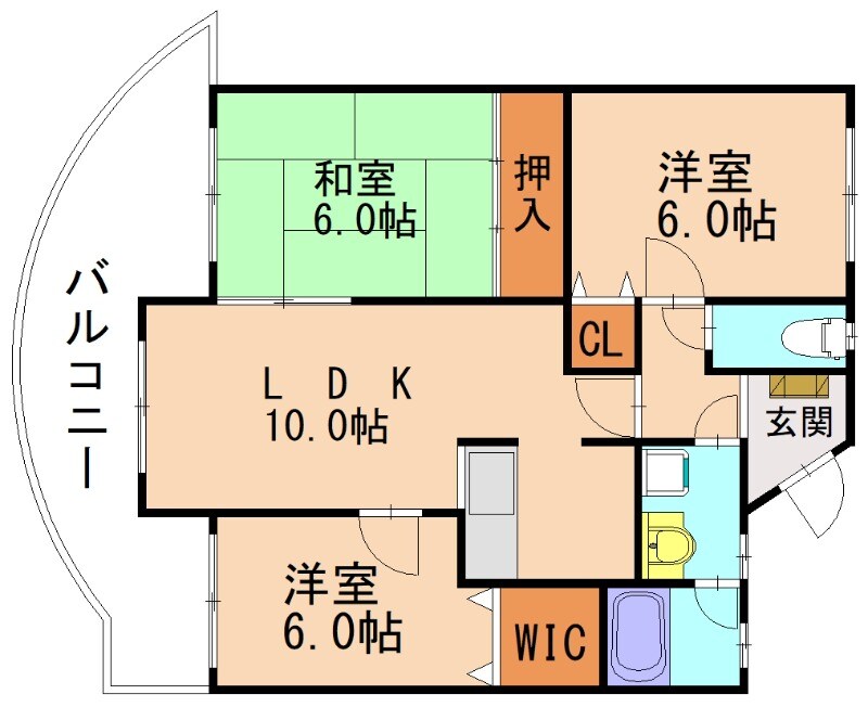 ハウスKの物件間取画像