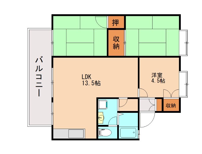 コスモピア春日の物件間取画像
