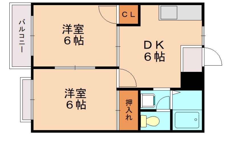 パークハイツみどりが丘の物件間取画像