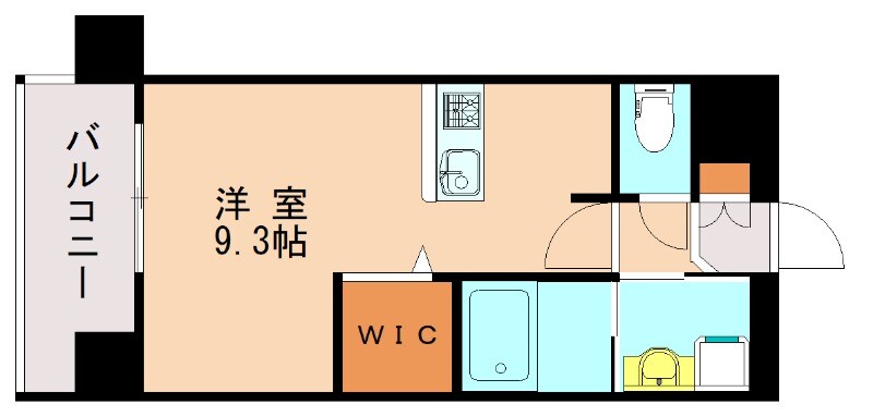 香椎駅 徒歩3分 8階の物件間取画像