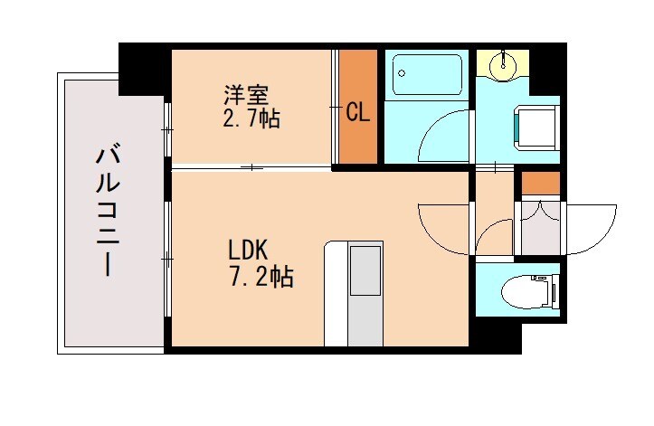大橋駅 徒歩5分 8階の物件間取画像