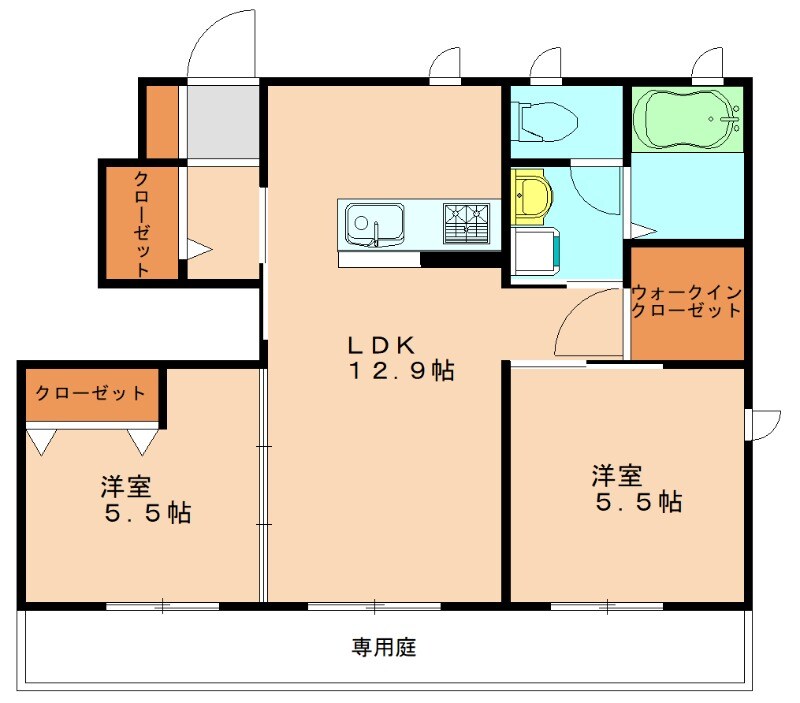 シャーメゾン舞の物件間取画像