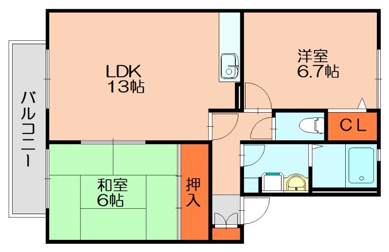 フローラル長者原の物件間取画像