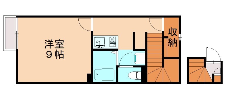 今宿駅 徒歩10分 2階の物件間取画像