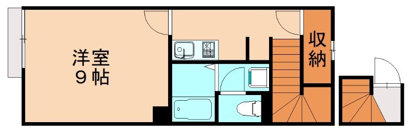 今宿駅 徒歩4分 2階の物件間取画像