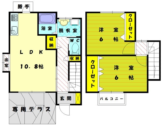 中川ハイツの物件間取画像