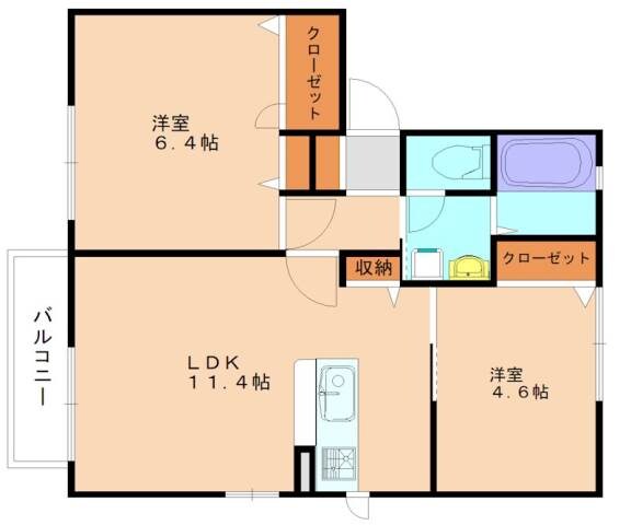 LIBRA（リブラ）Aの物件間取画像