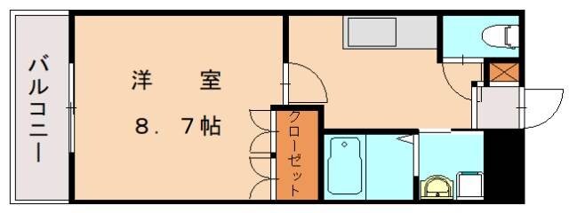 唐の原駅 徒歩6分 4階の物件間取画像