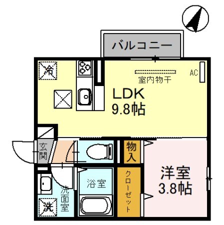 喜宝 Ichinoseの物件間取画像