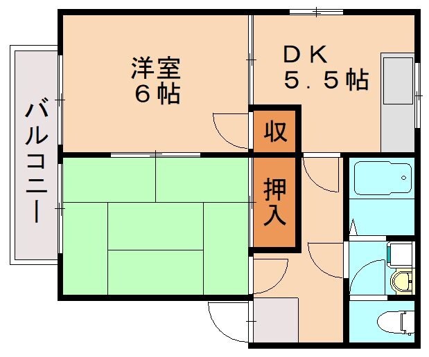 コーポYANAGIYAの物件間取画像