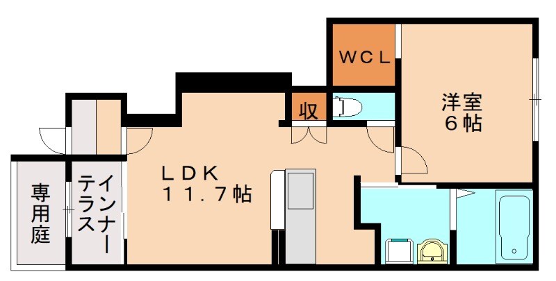 リバーサイドコート御開の物件間取画像