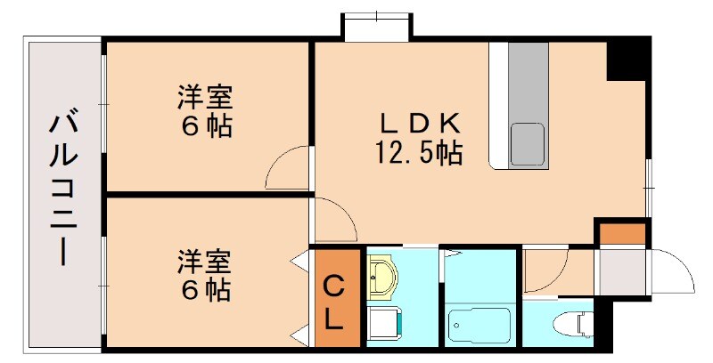 パークヒルズ黒崎の物件間取画像